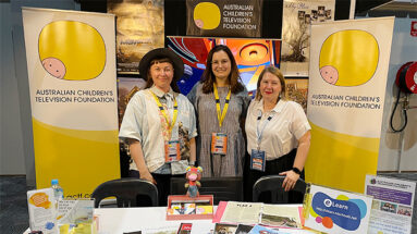 April Phillips, Bridget Hanna and Janine Kelly at the AATE ALEA National Conference 